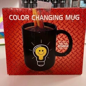 Colour changing coffee mug